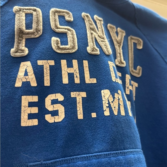 Boys Aeropostle Blue Hooded Sweatshirt, sz 10 - Picture 2 of 4